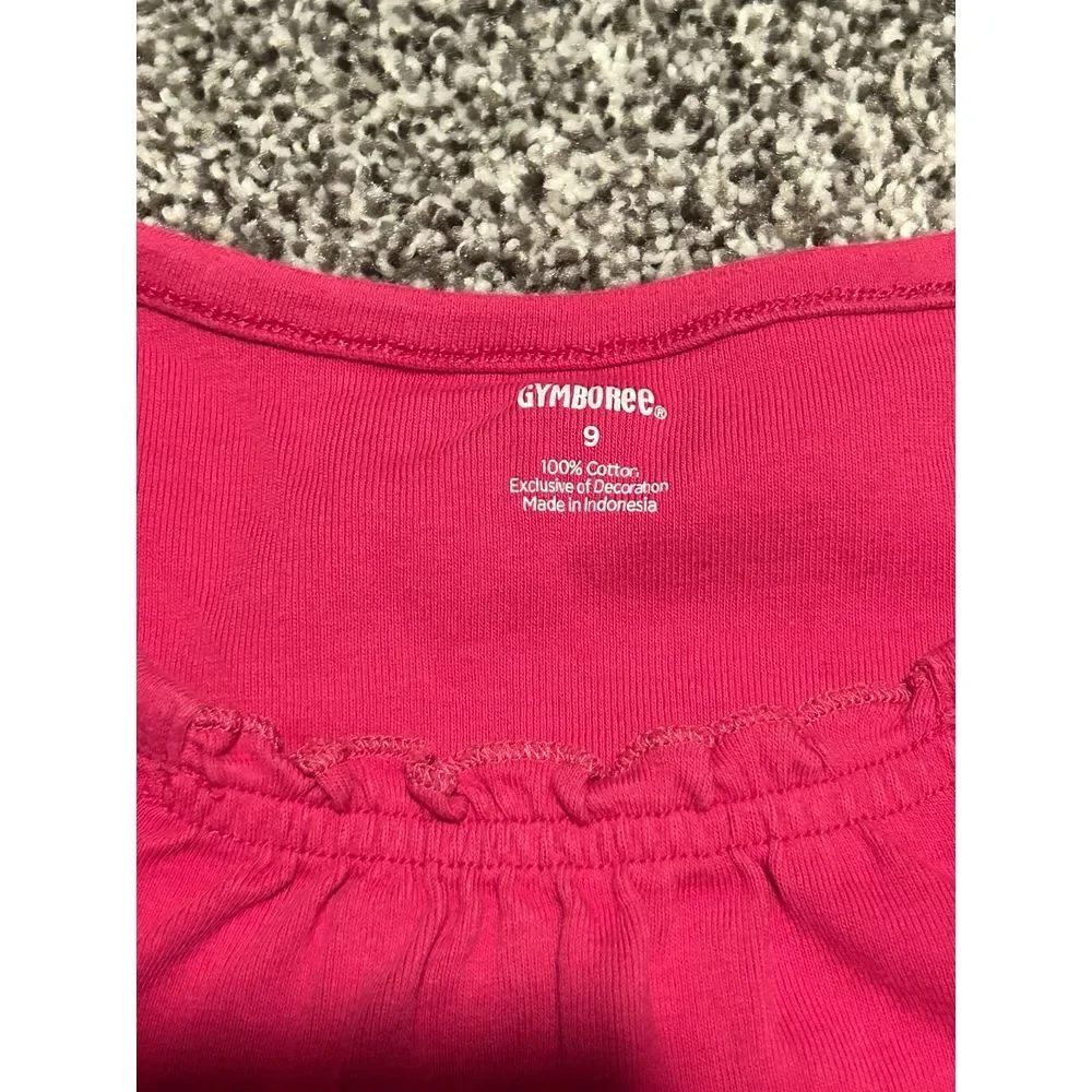 Vintage Gymboree size‎ 9 pink flowers shirt